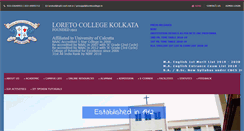 Desktop Screenshot of loretocollege.in