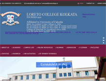 Tablet Screenshot of loretocollege.in
